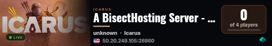 A BisectHosting Server - c6018707 live status badge