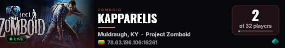 KAPPARELIS live status badge