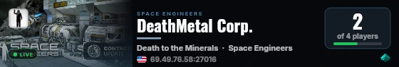 DeathMetal Corp. live status badge