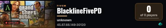 BlacklineFivePD live status badge