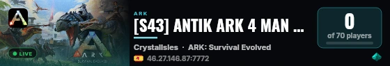 [S43] ANTIK ARK 4 MAN x100 - Crystal - (v358.24) live status badge
