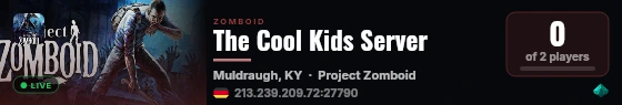 The Cool Kids Server live status badge