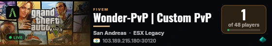 Wonder-PvP | Custom PvP live status badge