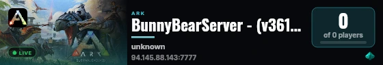 BunnyBearServer - (v361.7) live status badge