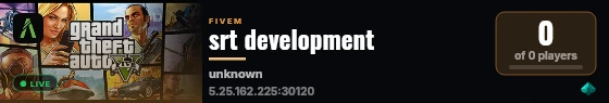 srt development live status badge