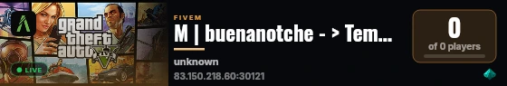 M | buenanotche - > Template live status badge
