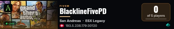 BlacklineFivePD live status badge