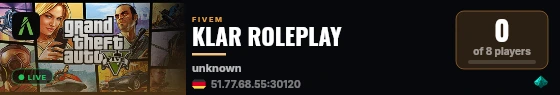 KLAR ROLEPLAY live status badge