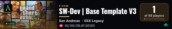 SW-Dev | Base Template V3 live status badge