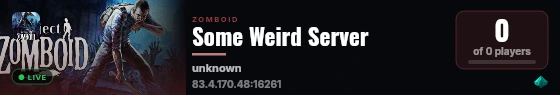 Some Weird Server live status badge