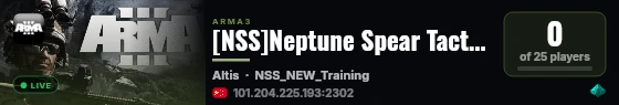[NSS]Neptune Spear Tactics Development Squadron live status badge