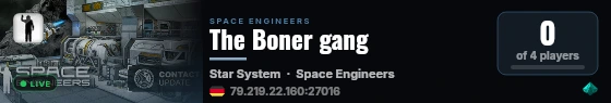 The Boner gang live status badge