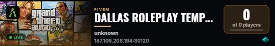 DALLAS ROLEPLAY TEMPORADA 2 VERDADEIRO RP live status badge