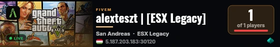 alexteszt | [ESX Legacy] live status badge
