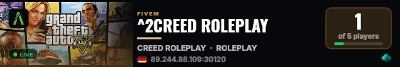 ^2CREED ROLEPLAY live status badge