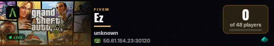 Ez live status badge