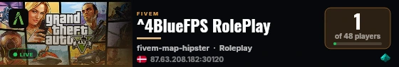 ^4BlueFPS RolePlay live status badge