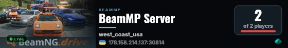 BeamMP Server live status badge