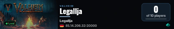 Legallja live status badge