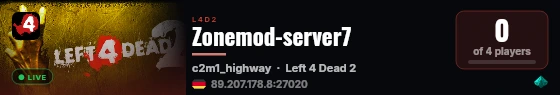 Zonemod-server7 live status badge