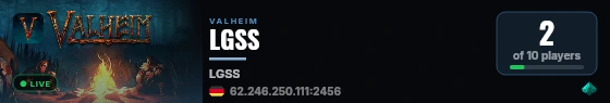 LGSS live status badge