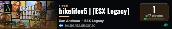 bikelifev5 | [ESX Legacy] live status badge