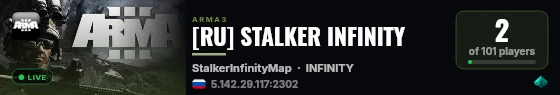 [RU] STALKER INFINITY live status badge