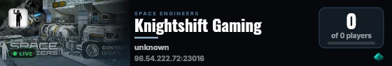 Knightshift Gaming live status badge