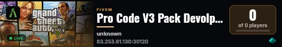 Pro Code V3 Pack Devolped by BlooDY live status badge
