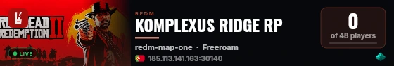 KOMPLEXUS RIDGE RP live status badge