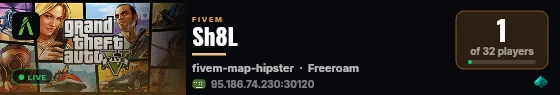 Sh8L live status badge
