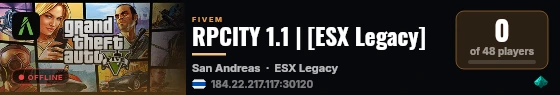 RPCITY 1.1 | [ESX Legacy] live status badge