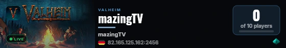 mazingTV live status badge