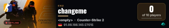 changeme live status badge