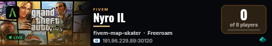 Nyro IL live status badge