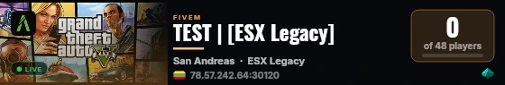 TEST | [ESX Legacy] live status badge
