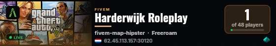 Harderwijk Roleplay live status badge