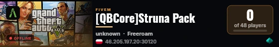 [QBCore]Struna Pack live status badge