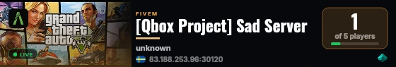 [Qbox Project] Sad Server live status badge