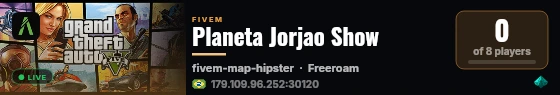 Planeta Jorjao Show live status badge