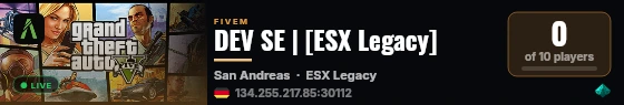 DEV SE | [ESX Legacy] live status badge
