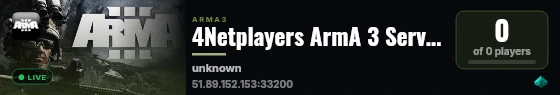 4Netplayers ArmA 3 Server SMO live status badge