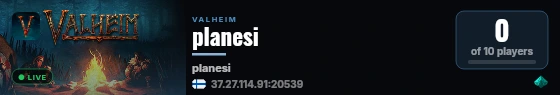 planesi live status badge