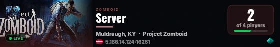 Server live status badge