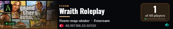 Wraith Roleplay live status badge