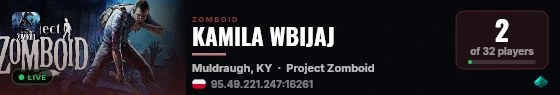 KAMILA WBIJAJ live status badge