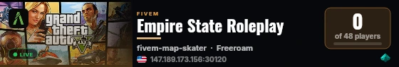 Empire State Roleplay live status badge