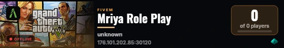 Mriya Role Play live status badge