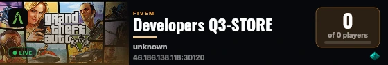 Developers Q3-STORE live status badge