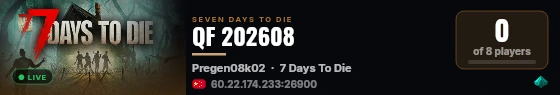 QF 202608 live status badge